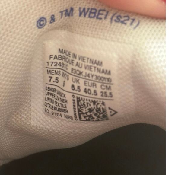 Converse x Space Jam Leather Lola Unisex Shoes M 7.5 W 9 - Picture 4 of 4